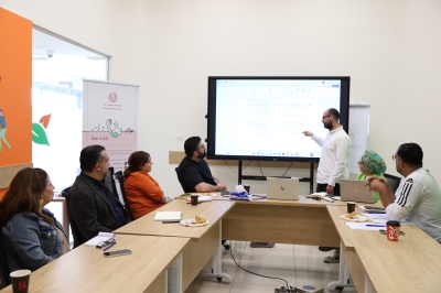 An NDC Delegation Visits Ma’an Development Center to Review the Progress of the “NOUR” Project at the MA’AN Hub for Innovation and Entrepreneurship Center.