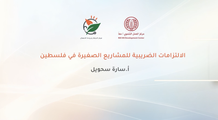 Tax obligations of small businesses in Palestine