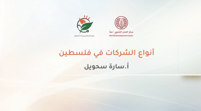 Types of companies in Palestine